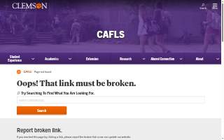 Clemson University Organic Research Center website