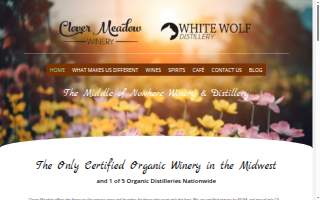 Clover Meadow, LLC. DBA Clover Meadow Winery and White Wolf Distillery website
