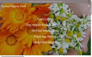 Crystal Organic Farm, Inc. website