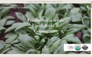 Dandelion Spring Farm website