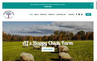 AJ's Happy Chick Farm LLC website