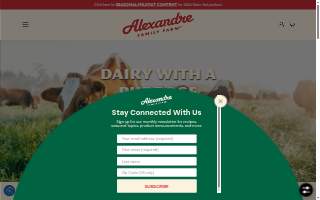 Alexandre Family Farm website