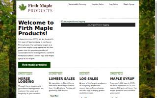 Firth Maple Products website