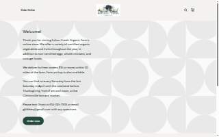Fulton Creek Organic Farm website
