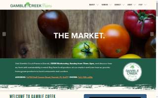 Gamble Farm Organics, LLC dba Gamble Creek Farms website