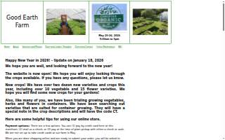 Good Earth Farm website