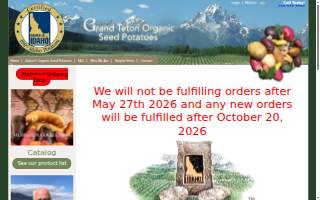 Grand Teton Organics website