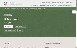 Hilton Farms website