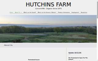 Hutchins Farm website