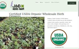 J&B Herb and Plant Farm, Inc. website