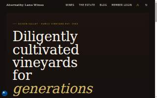 Andrews Vineyards LLC dba Abernathy Lane website
