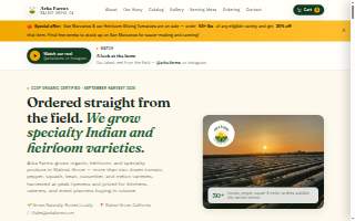 Arrowhead Seed Company website