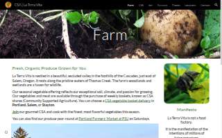 La Terra Vita website
