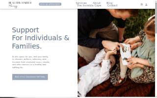 Healthy Habits Therapy website