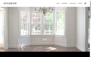 Sparrow Construction website