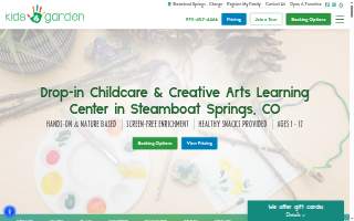Steamboat Kids Play Garden website