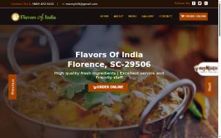 Flavors Of India website