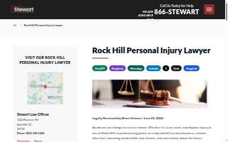 Stewart Law Offices of Rock Hill website