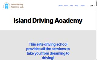 Island Driving Academy website