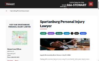 Stewart Law Offices of Spartanburg website