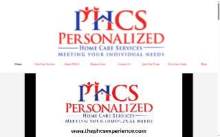 Personalized Home Care Services website