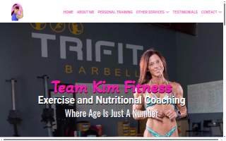 Team Kim Fitness website