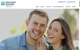 Mauldin Square Dental website