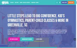 The Little Gym of Greenville website