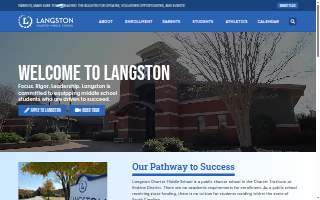 Langston Charter Middle School website
