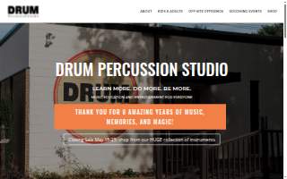 DRUM Percussion Studio website