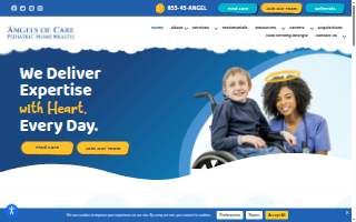 Angels of Care Pediatric Home Health website