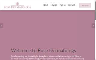 Rose Dermatology website