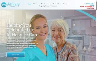 Affinity Hospice website