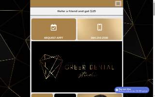 Greer Dental Studio website