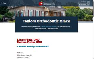 Carolina Family Orthodontics of Brushy Creek website