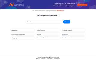 Mann's Best Friend Pet Sitting website