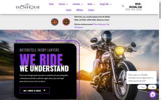 Iron Horse Motorcycle Lawyers website