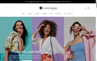 Clothes Mentor Greenville website