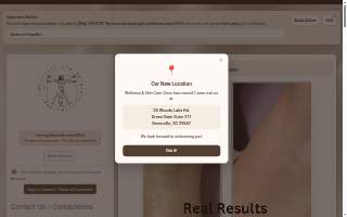 Wellness and Skin Care website