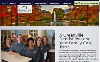 Mirror Lake Family Dentistry website
