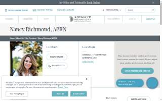 Nancy Richmond, APRN website