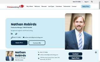 PrimeLending - Nathan Robirds website