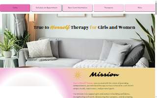True to Herself Therapy for Girls and Women website