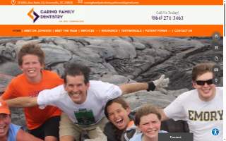Caring Family Dentistry website