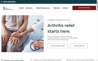 Piedmont Arthritis Clinic website