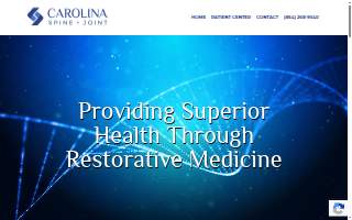 Carolina Spine + Joint website