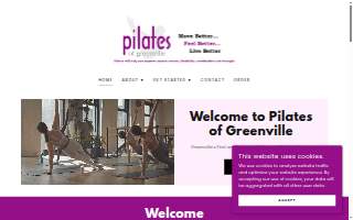 Pilates of Greenville, LLC- Cherrydale website