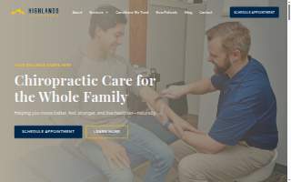 Highlands Chiropractic website