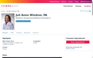 Juli Anne Windsor, PA website