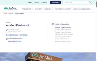 AnMed Piedmont website